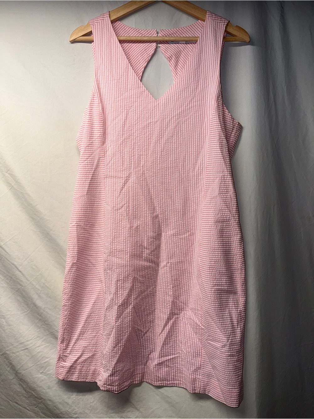 Southern Tide Pink Seersucker Shift Dress